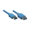 GoodConnections USB 3.0 Verlängerungskabel A Stecker auf A Buchse, Blau, 1 m (2711-B01)