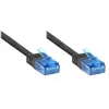 GoodConnections Cat. 6a U/UTP Flach-Patchkabel, 500 MHz, Schwarz, 1 m 8060-HF015S