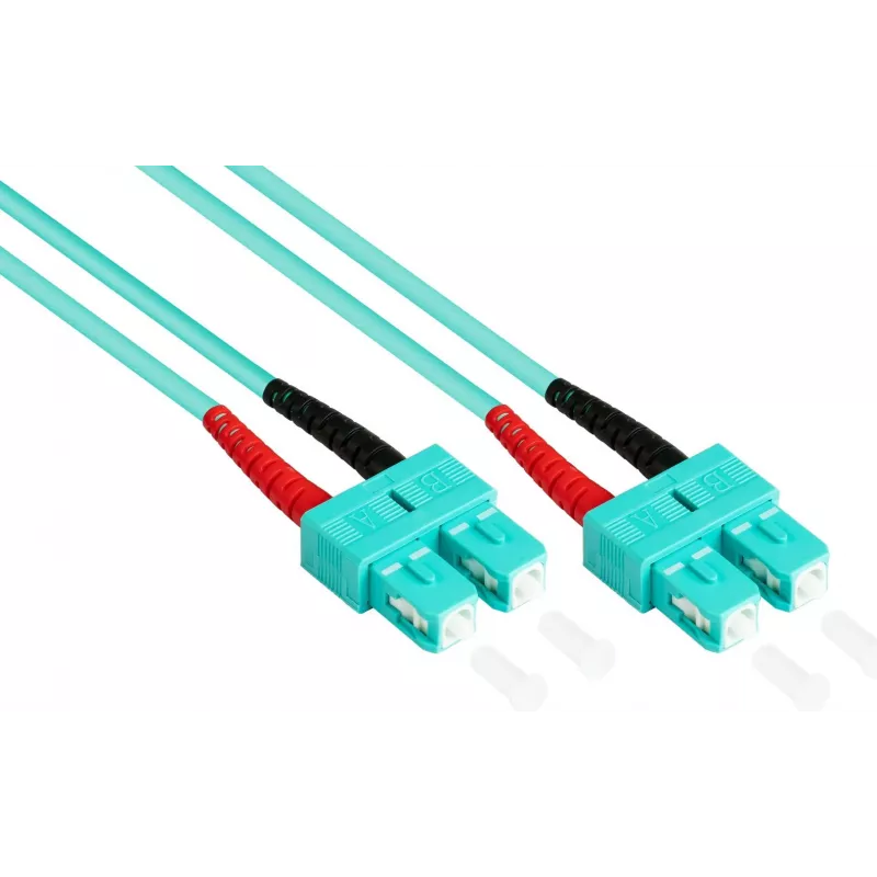 GoodConnections LW-810SC3 OM3 Duplex Multimode LWL-Patchkabel, SC/SC, 50/125, 10 m