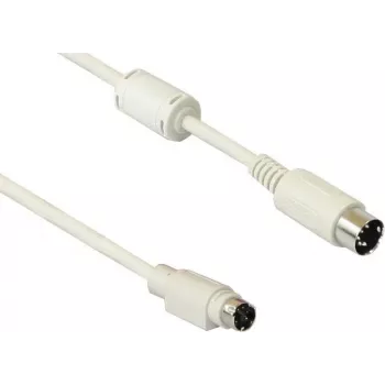 Good Connections PS/2 auf AT Tastatur Adapterkabel (Mini DIN 6-Pin Stecker auf DIN 5-Pin Stecker, 0,2 m, Schwarz) 4251-STS