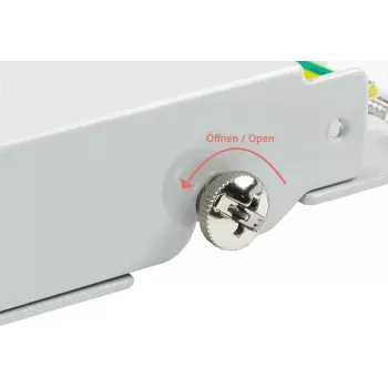 GoodConnections Alcasa GC-N0111 Cat6 geschirmtes RJ45 Keystone-Modul - Grau