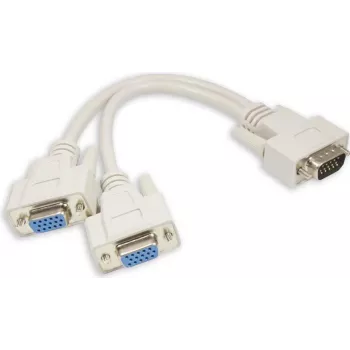 GoodConnections VGA Y-Splitter Kabel 0,2m Schwarz P-4302Y