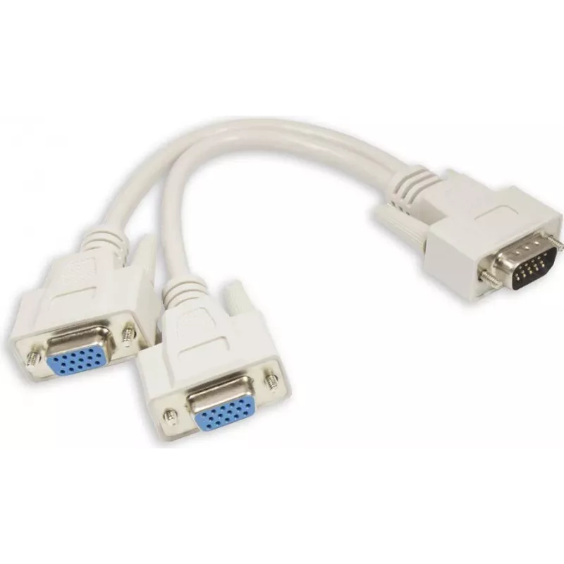 GoodConnections VGA Y-Splitter Kabel 0,2m Schwarz P-4302Y
