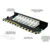 GoodConnections Alcasa GC-N0118 Cat.6a geschirmtes Keystone-Modul, werkzeugfrei, RJ45, 10G, Schwarz