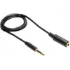 GoodConnections 3,5mm TRRS Audio-Verlängerungskabel, Stecker auf Buchse, 5m, Schwarz AS-35V4B5