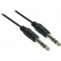 Good Connections 6,3mm Klinke auf 6,3mm Klinke Audiokabel, 1,5m, vernickelt, Schwarz 1963-015
