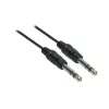 Good Connections 6,3mm Klinke auf 6,3mm Klinke Audiokabel, 1,5m, vernickelt, Schwarz 1963-015