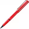 LAMY Safari Rollerball Stift Rot Hochglanz mit Metallclip und ergonomischem Griff, inklusive T 10 Tintenpatrone 1240183