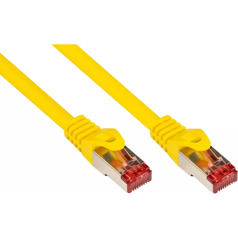 GoodConnections RNS® Cat. 6 S/FTP Patchkabel mit Snagless Boot, PiMF, PVC, 250 MHz, Gelb, 25 m 8060-250Y