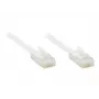 GoodConnections Cat. 6 U/UTP Flach-Patchkabel, Weiß, 1,0 m (806U-F010)