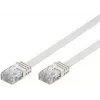 GoodConnections Cat. 6 U/UTP Flach-Patchkabel, Weiß, 1,0 m (806U-F010)