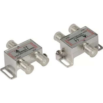 GoodConnections SAT-Verteiler mit F-Anschlüssen, 2-fach, 5-2250 MHz
