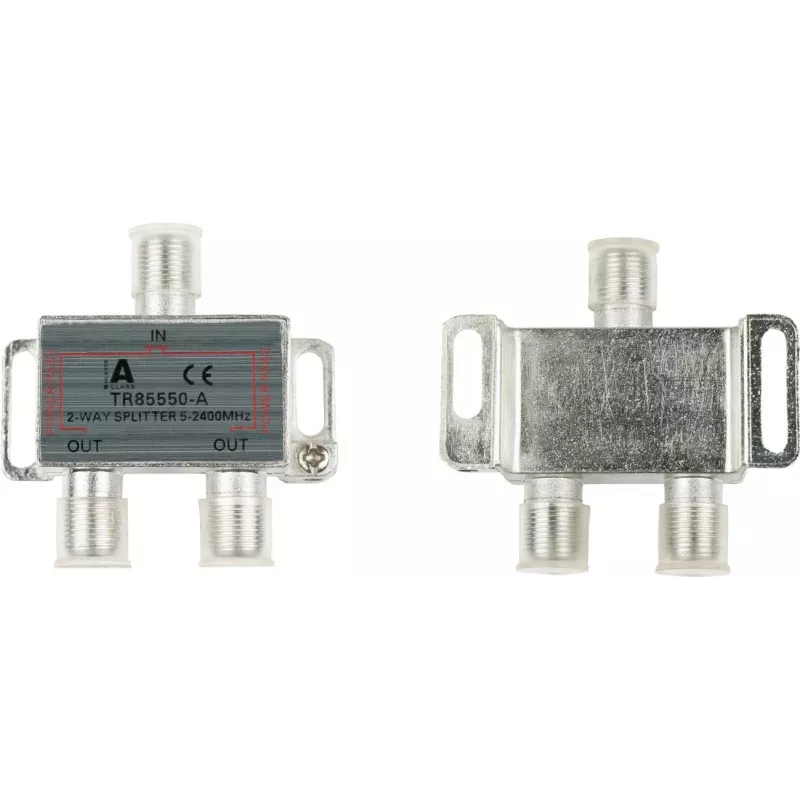 GoodConnections SAT-Verteiler mit F-Anschlüssen, 2-fach, 5-2250 MHz
