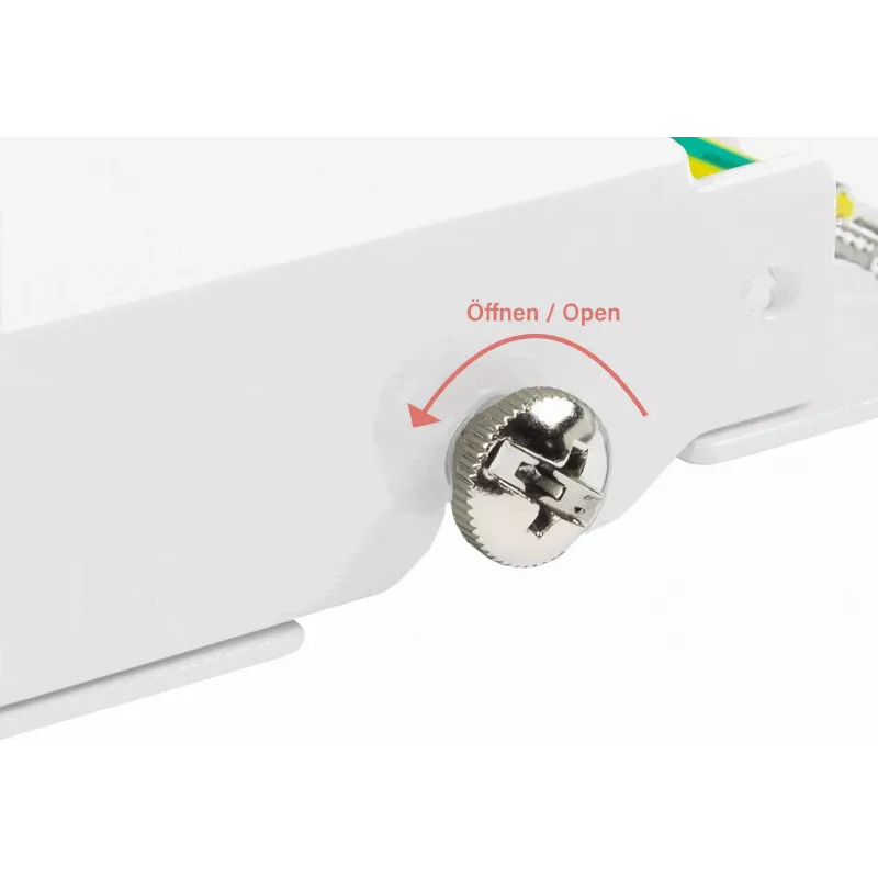 GoodConnections GC-N0113 Desktop Cat.6 8-Port STP Patch Panel, 0,5U, werkzeuglos, Reinweiß RAL9010