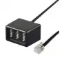 Good Connections RJ11 (6P4C) Stecker auf NFN Buchse Telefonadapter TAA-NFN