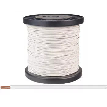 Donau Elektronik 218-55-100 Litze 2 x 0,14 mm² Weiß 100 m