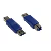 GoodConnections Alcasa USB-AD34 USB-A-auf-USB-B-Adapter, blau