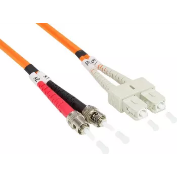 GoodConnections OM2 Duplex Multimode LWL Patchkabel ST/SC, 50/125µm, 5m, Orange LW-805TC