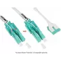 GoodConnections Alcasa LW-U820LC3 Duplex Multimode OM3 LC auf LC Glasfaser-Patchkabel, 20 m, Aqua