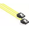 GoodConnections SATA 6 Gb/s Kabel mit Metallklammer, 0,70 m, Gelb 5047-A07Y