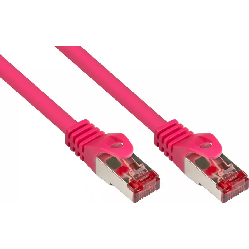 GoodConnections Alcasa 40m Cat6 S/FTP Netzwerk-Patchkabel RJ-45 Stecker zu Stecker Magenta 8060-400M