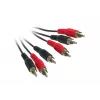 Good Connections AVB-02 3x RCA Stecker auf 3x RCA Stecker Composite Video + Stereo Audio Kabel, 2m, Schwarz