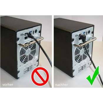 GoodConnections Cat. 5e F/UTP Patchkabel, 2m, Beide Enden 90° nach unten gewinkelt, Weiß 805W-020WI