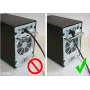 GoodConnections Cat. 5e F/UTP Patchkabel, 2m, Beide Enden 90° nach unten gewinkelt, Weiß 805W-020WI