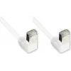 GoodConnections Cat. 5e F/UTP Patchkabel, 2m, Beide Enden 90° nach unten gewinkelt, Weiß 805W-020WI