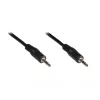 GoodConnections 3,5mm Stereo-Klinkenkabel 2,5m Stecker auf Stecker Schwarz 1970-02