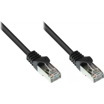 Alcasa 855S-015 Cat5e SF/UTP Patchkabel, RJ45, 1,5 m, Schwarz