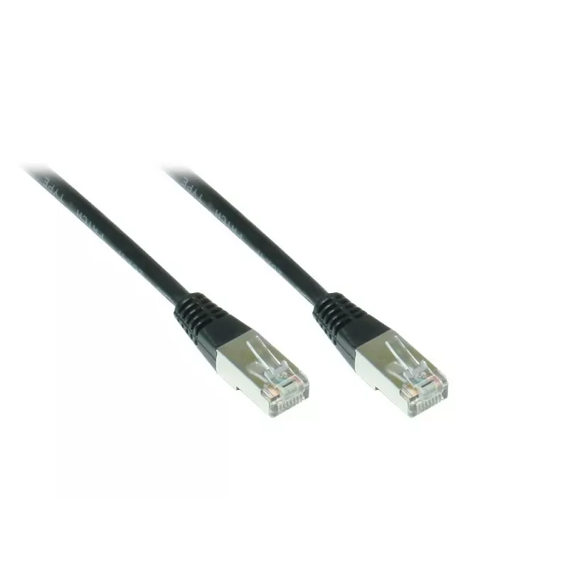 Alcasa 855S-015 Cat5e SF/UTP Patchkabel, RJ45, 1,5 m, Schwarz