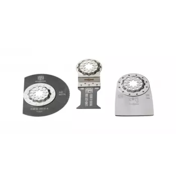 FEIN E-Cut Long-Life Starlock Sägeblattset, 3-teilig, Bi-Metall, für MultiMaster AMM 500 Plus Select, AMM 700 Max Top, AMM 700 Max Select 35222967110