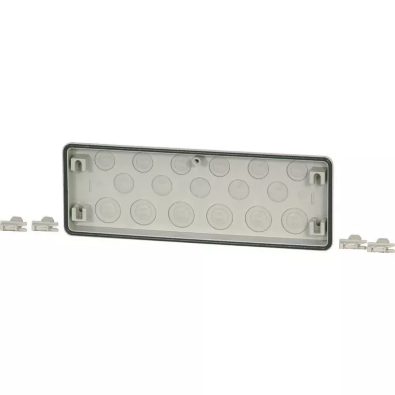 Eaton FL4-3 Schaltschrankflansch, graues Polycarbonat, 329 x 23 x 116 mm 017236