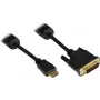 Good Connections HDMI auf DVI-D Single Link Videokabel 1m Schwarz 4510-DD1