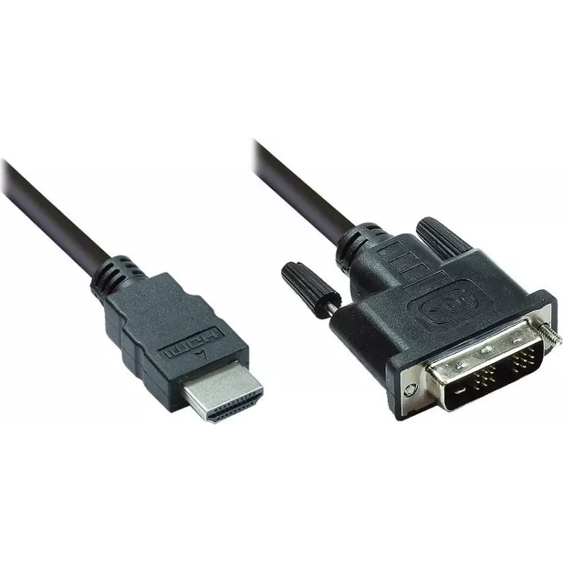 Good Connections HDMI auf DVI-D Single Link Videokabel 1m Schwarz 4510-DD1