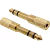 Delock 65361 Audio-Adapter 6,35 mm Klinkenstecker auf 3,5 mm Klinkenbuchse 3-Pin TRS Metall