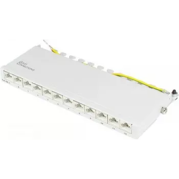 GoodConnections Alcasa GC-N0120 Cat.6a geschirmtes Keystone-Modul, RJ45 auf werkzeugfreie IDC, 10GBase-T, grau, Zinkgehäuse