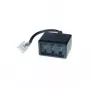 Alcasa T3A-NFN RJ-45 Adapter, Stecker/Buchse, Schwarz