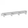 EFB-Elektronik 19 inch 1U Kabelmanagement-Panel mit 4 Stahlbügeln, RAL 7035 Lichtgrau 699995