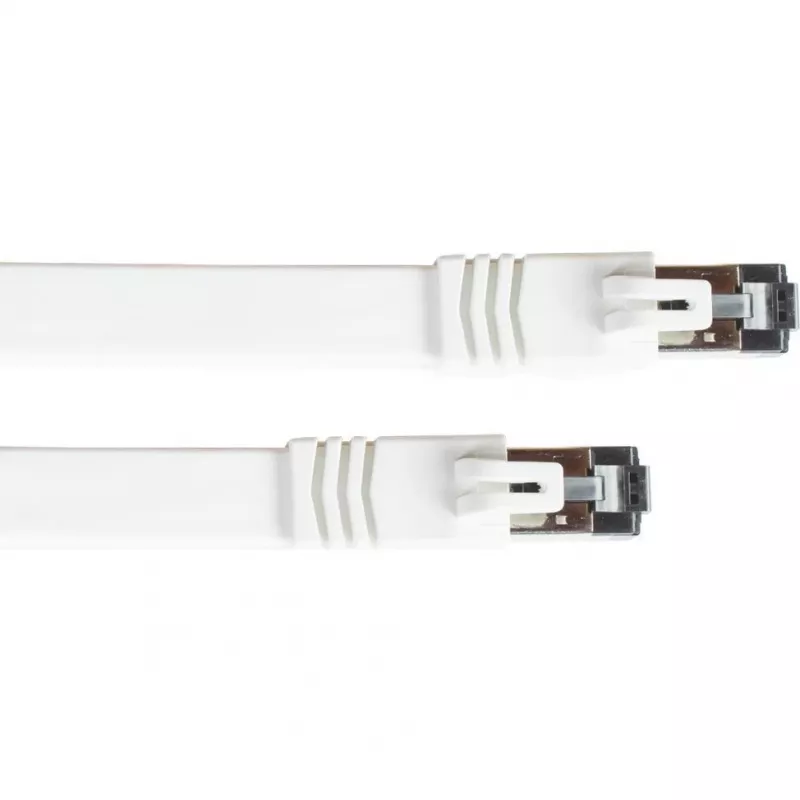 GoodConnections Cat. 8.1 Flach-Patchkabel U/FTP PiMF LSZH Weiß 0,5m 40Gbps 2000MHz 8080-F005W