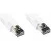 GoodConnections Cat. 8.1 Flach-Patchkabel U/FTP PiMF LSZH Weiß 0,5m 40Gbps 2000MHz 8080-F005W