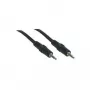 GoodConnections 3,5mm Stereo-Audiokabel Stecker auf Stecker, 1,5m, vergoldet, Schwarz (1970-EX)