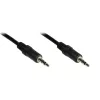 GoodConnections 3,5mm Stereo-Audiokabel Stecker auf Stecker, 1,5m, vergoldet, Schwarz (1970-EX)