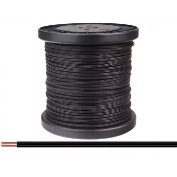 Donau Elektronik 218-11-100 Litze 2 x 0,14 mm² Schwarz 100 m