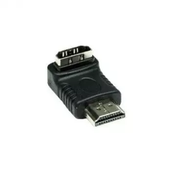 Good Connections HDMI Adapter 19-Pin Stecker auf Buchse, abgewinkelt nach unten, Schwarz (HDMI-FMWU)