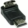 Good Connections HDMI Adapter 19-Pin Stecker auf Buchse, abgewinkelt nach unten, Schwarz (HDMI-FMWU)