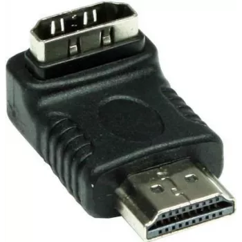 Good Connections HDMI Adapter 19-Pin Stecker auf Buchse, abgewinkelt nach unten, Schwarz (HDMI-FMWU)