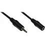 GoodConnections 3,5mm Audio-Verlängerungskabel, Stecker auf Buchse, 3-polig, Schwarz, 2,5m AS-35V25