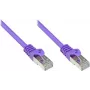 GoodConnections Alcasa 0,3m Cat5e SF/UTP RJ45 Patchkabel, Violett 855V-003